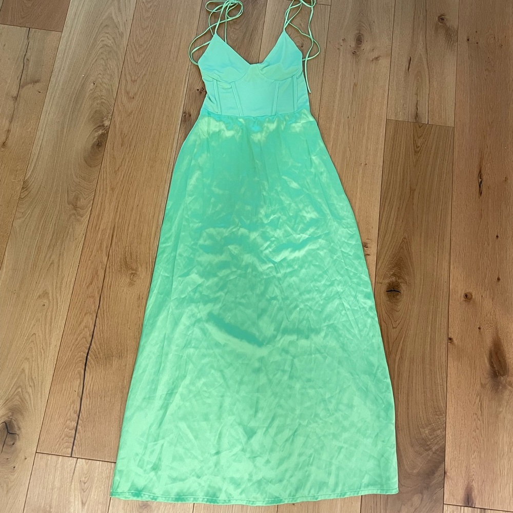 Green Zara dress